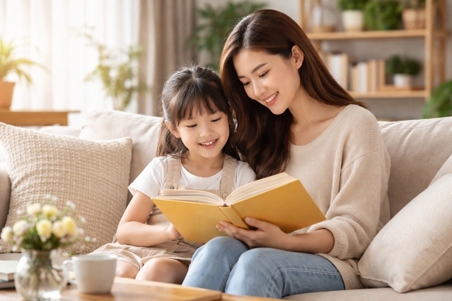 Để con mê sách hơn mê điện thoại, ba mẹ thử cách này