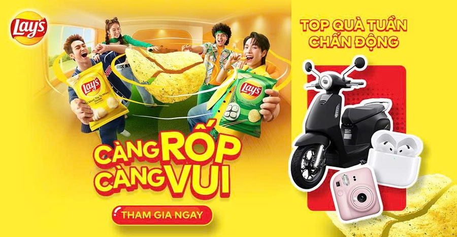 Cùng Lay's tham gia ngay thử thách 'CÀNG RỐP, CÀNG VUI'