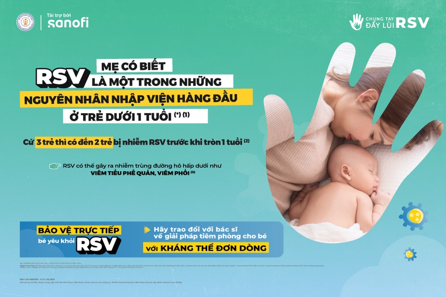 Virus hợp bào hô hấp - mối nguy khó lường với trẻ dưới 1 tuổi