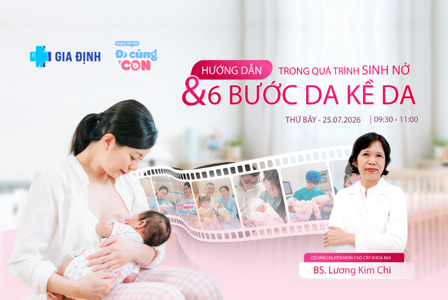 Lớp tiền sản tháng 7: Hướng dẫn trong quá trình sinh nở và 6 bước da kề da