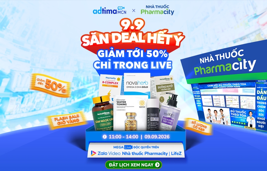 Deal 9.9 nhà Pharmacity: Loạt đồ mẹ & bé giảm đến 50%