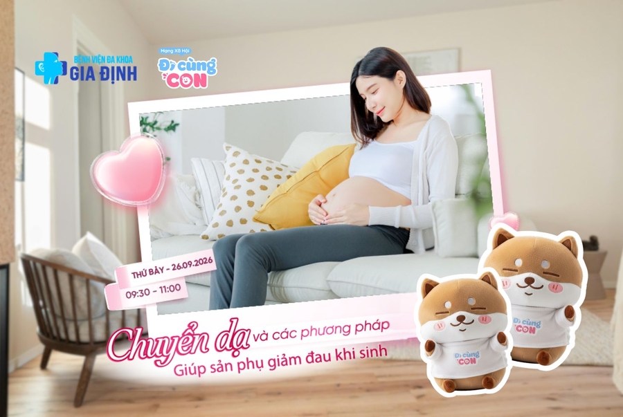 Lớp học tiền sản tháng 9: Chuyển dạ và các phương pháp giúp sản phụ giảm đau khi sinh